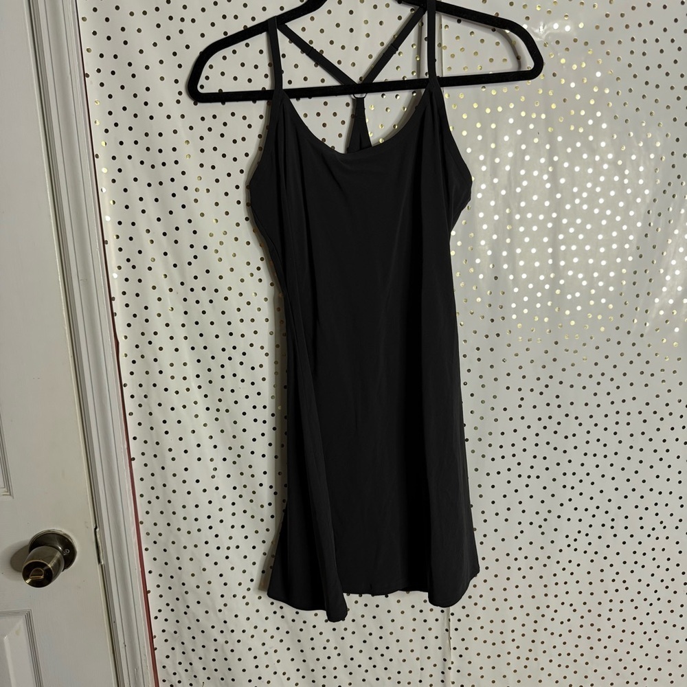 Outdoor Voices Black Strappy Dress